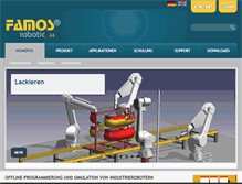 Tablet Screenshot of famos-robotic.de